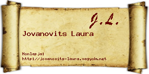 Jovanovits Laura névjegykártya